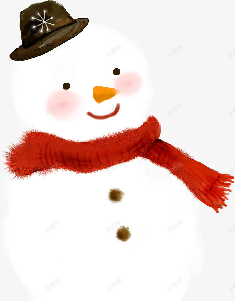 冬季可爱雪人装饰png免抠素材_新图网 https://ixintu.com 冬季 可爱 装饰 雪人
