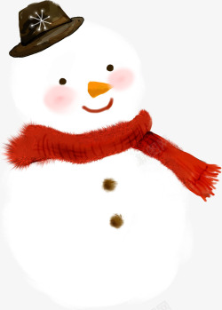 冬季可爱雪人装饰素材