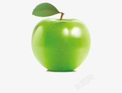 农药残留光滑青苹果高清图片