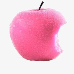 苹果缺口被咬了一口的苹果高清图片