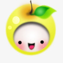 黄色笑脸苹果png免抠素材_新图网 https://ixintu.com 笑脸 苹果 黄色