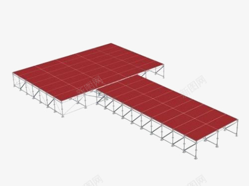 舞台png免抠素材_新图网 https://ixintu.com T台 红色T台 红色舞台 舞台