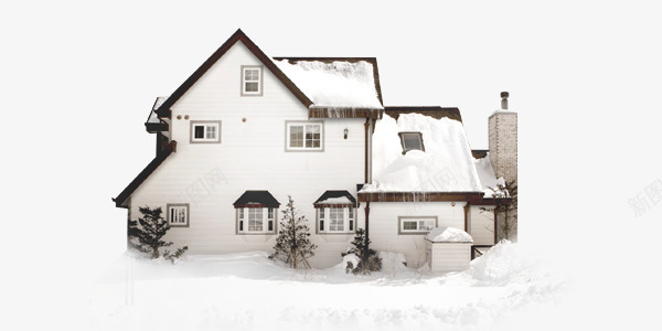 冬季传统复古房屋雪景png免抠素材_新图网 https://ixintu.com 冬季 复古 房屋 雪