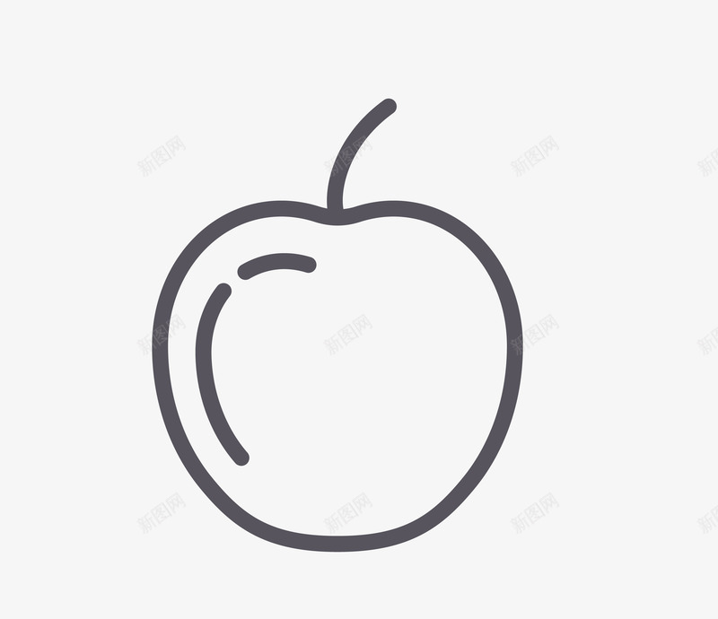手绘苹果png免抠素材_新图网 https://ixintu.com png图形 png装饰 手绘 水果 苹果 装饰