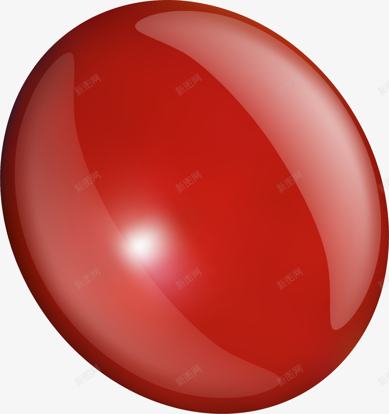简约红色圆球png免抠素材_新图网 https://ixintu.com 小清新圆球 白色光晕 白色闪光 简约圆球 红色圆球 质感