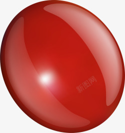 简约红色圆球素材