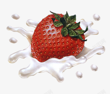 草莓砸到牛奶喷溅效果png免抠素材_新图网 https://ixintu.com 喷溅 效果 牛奶 砸到 草莓