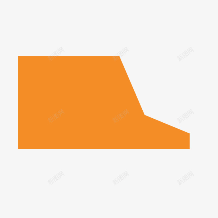 橘色色块装饰图案png免抠素材_新图网 https://ixintu.com 图案 橘色 色块 装饰 设计