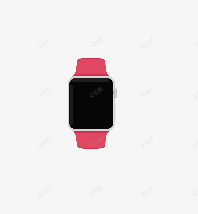 红色手表png免抠素材_新图网 https://ixintu.com applewatch 手表 数码产品 红色 苹果手表