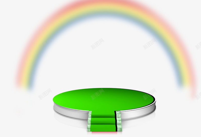 绿色舞台彩虹效果元素png免抠素材_新图网 https://ixintu.com 元素 彩虹 效果 绿色 舞台