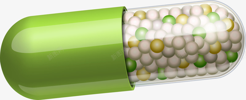 卡通绿色胶囊png免抠素材_新图网 https://ixintu.com 卡通胶囊 多彩药丸 小清新药丸 童趣 绿色光晕 绿色胶囊