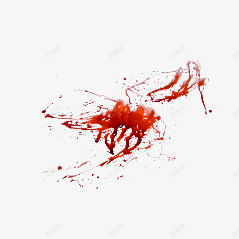 装饰图案血迹喷溅png免抠素材_新图网 https://ixintu.com 喷溅 血迹 装饰图案