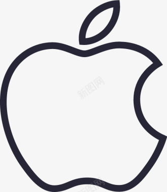 428线框苹果iPhone图标图标