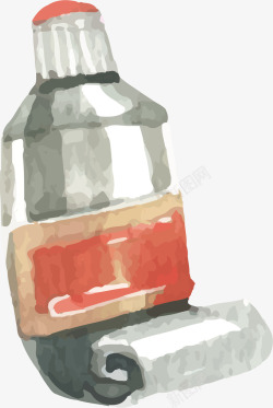 扁平化颜料瓶子颜料瓶子高清图片