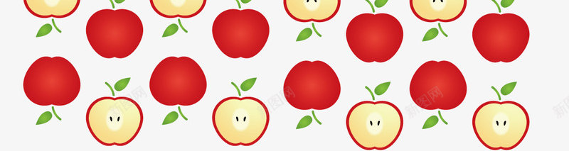 手绘红苹果png免抠素材_新图网 https://ixintu.com 切开的苹果 手绘 水果 红苹果 背景装饰 食物