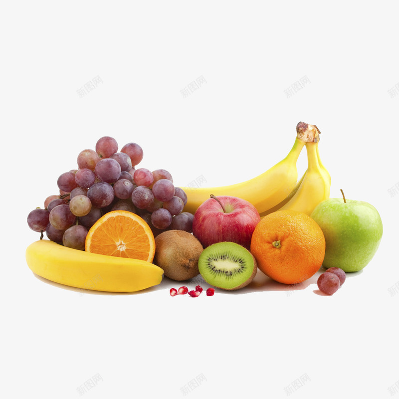 香蕉葡萄苹果png免抠素材_新图网 https://ixintu.com 橘子 苹果 葡萄 香蕉