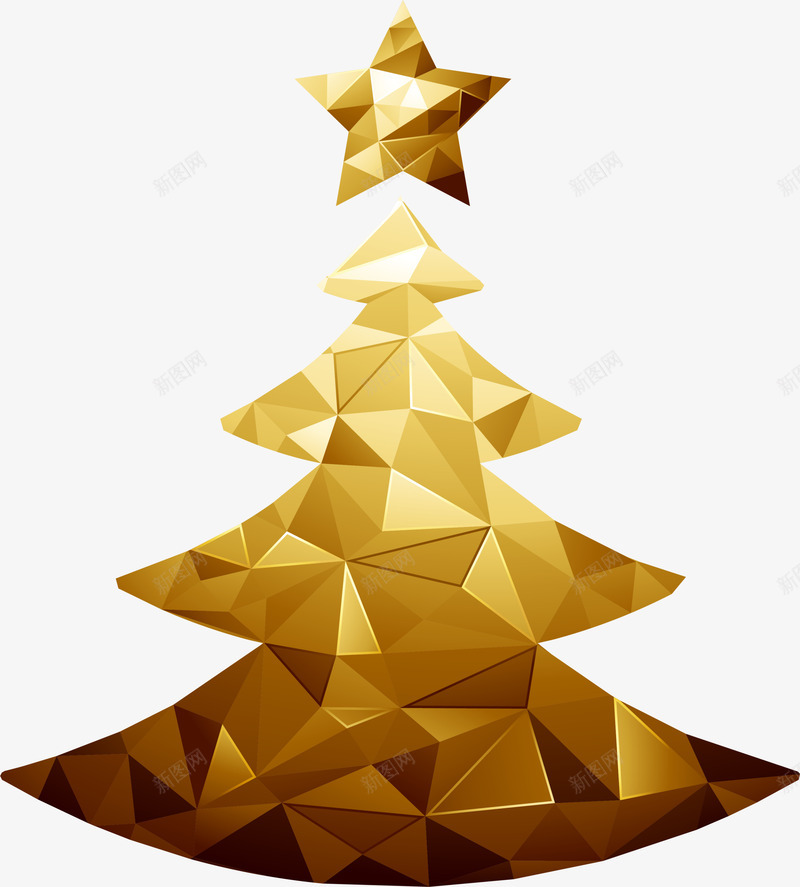 圣诞节黄色圣诞树png免抠素材_新图网 https://ixintu.com 创意圣诞树 喜庆 圣诞节 黄色光晕 黄色圣诞树 黄色星星