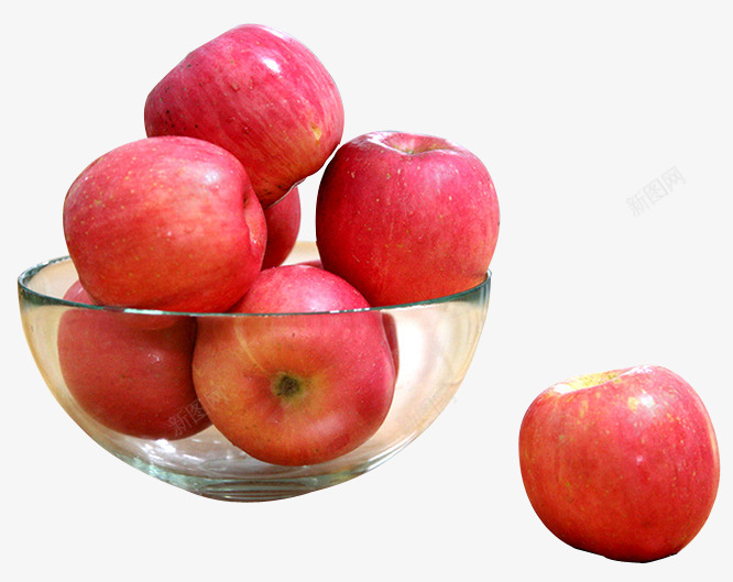 一碗苹果png免抠素材_新图网 https://ixintu.com 一碗苹果 新品上市 新鲜上市 新鲜苹果 有机 水果广告 环保 素材 绿色 苹果 进口水果