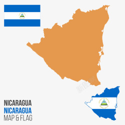 尼加拉瓜地图素材