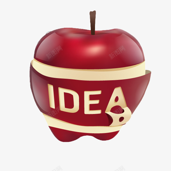 创意苹果思维导图png免抠素材_新图网 https://ixintu.com idea 免费png图片 免费矢量 创意 想法 苹果