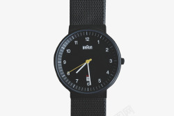 Braun黑色手表素材