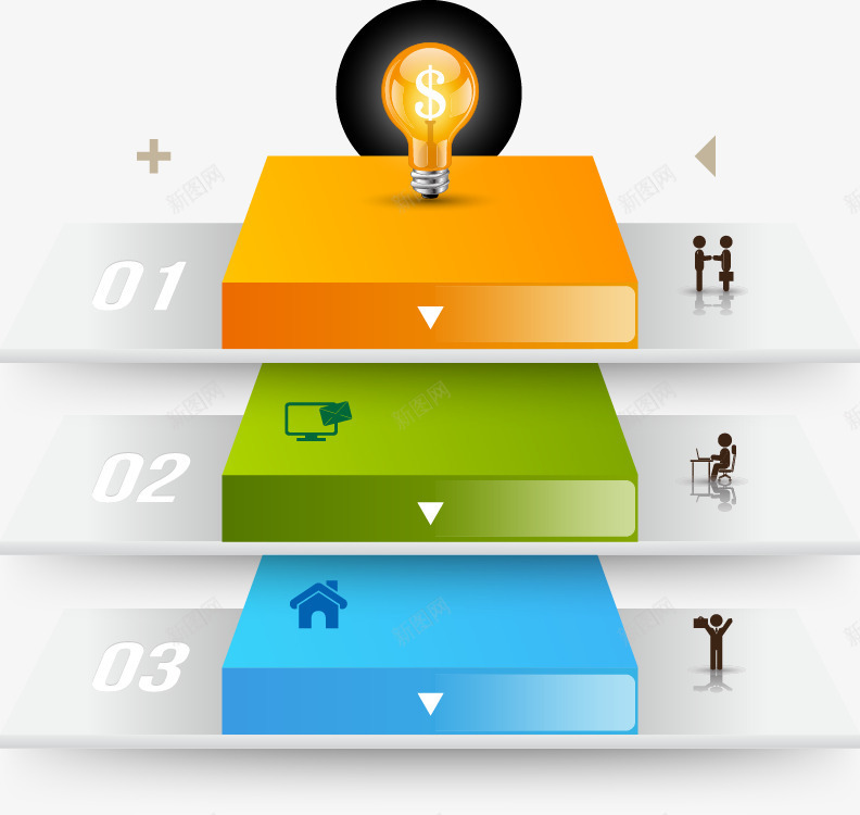 几何立体方块矢量图ai免抠素材_新图网 https://ixintu.com 几何 序列 序号 方块 立体 舞台 矢量图