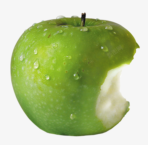咬一口的苹果png免抠素材_新图网 https://ixintu.com 咬一口 水果 绿色 美食 青苹果