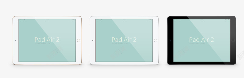 iPadpng免抠素材_新图网 https://ixintu.com iPad iPhone 平板电脑 数码产品 电器 白色 苹果平板电脑 金色 黑色