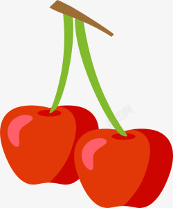 蔬果销售卡通红色樱桃高清图片