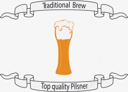 写实国外啤酒纽带比利时啤酒花矢量图图标高清图片