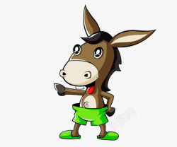 绿色毛驴可爱的小毛驴高清图片