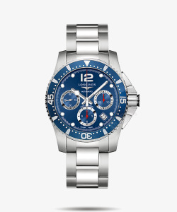 康卡斯系列蓝色浪琴腕表手表男表高清图片