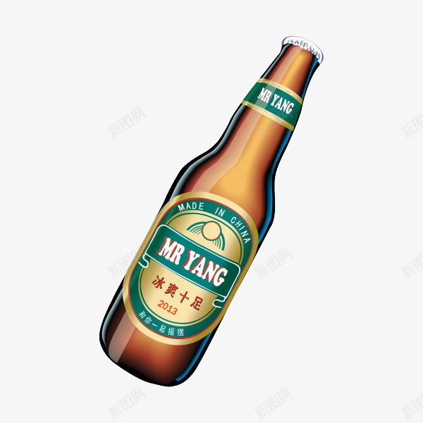 啤酒瓶子png免抠素材_新图网 https://ixintu.com 啤酒 啤酒瓶 喝酒 酒类 高清