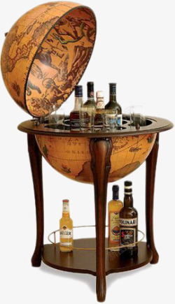 地球仪酒桌素材