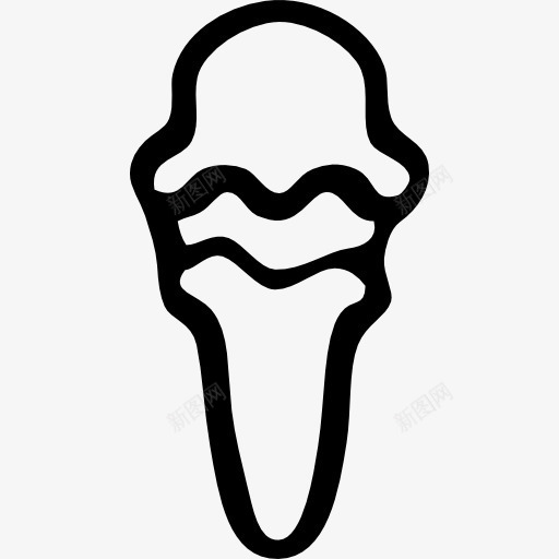 蛋卷冰淇凌概述甜点图标png_新图网 https://ixintu.com 冰淇淋 冰激凌 甜点 糖果 蛋卷冰淇凌 锥 食品
