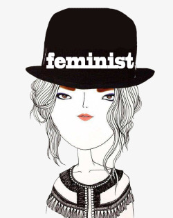 女性权利戴帽子的时髦新女性高清图片