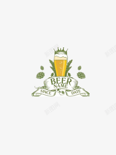 啤酒销售海报装饰画png免抠素材_新图网 https://ixintu.com 卡通啤酒瓶 小麦 扎啤 谷物 酒 饮品