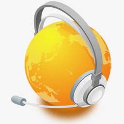 带耳机的地球图标png_新图网 https://ixintu.com 图标 地球 耳机