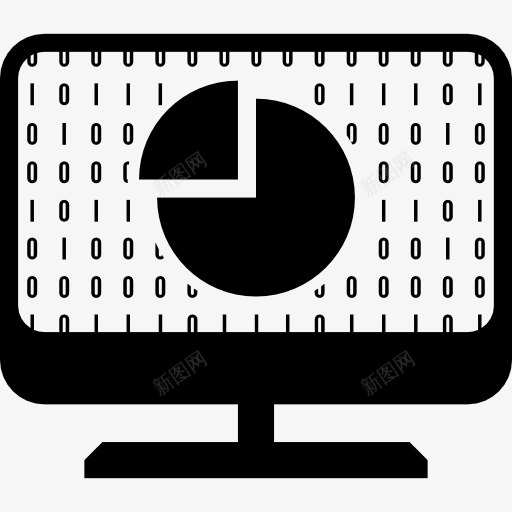 电脑屏幕饼图符号图标png_新图网 https://ixintu.com 曲线图 电脑屏幕 计算机业务 饼图