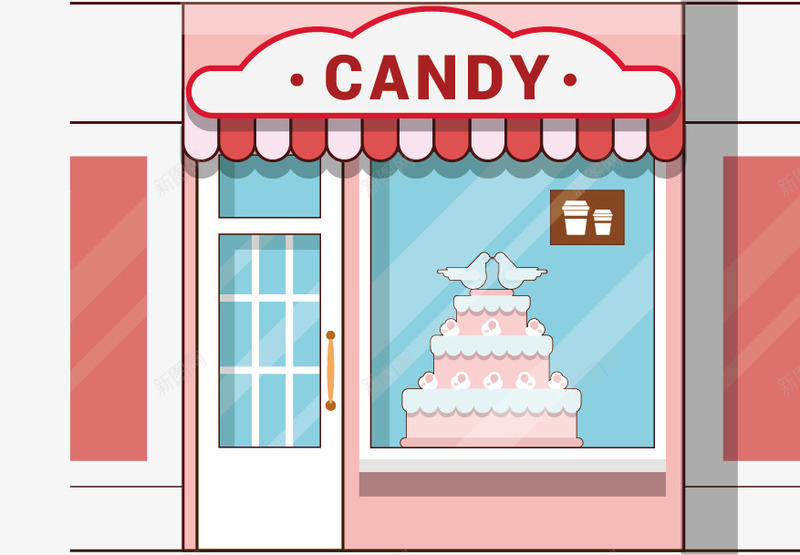 糖果店矢量图ai免抠素材_新图网 https://ixintu.com CANDY 商店 糖果 糖果店 矢量图