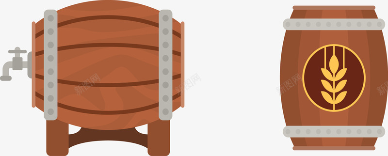啤酒酒桶png免抠素材_新图网 https://ixintu.com 啤酒 酒桶