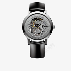 镂空手表机械镂空皮带手表高清图片