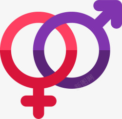 性别区分性别标识矢量图图标高清图片