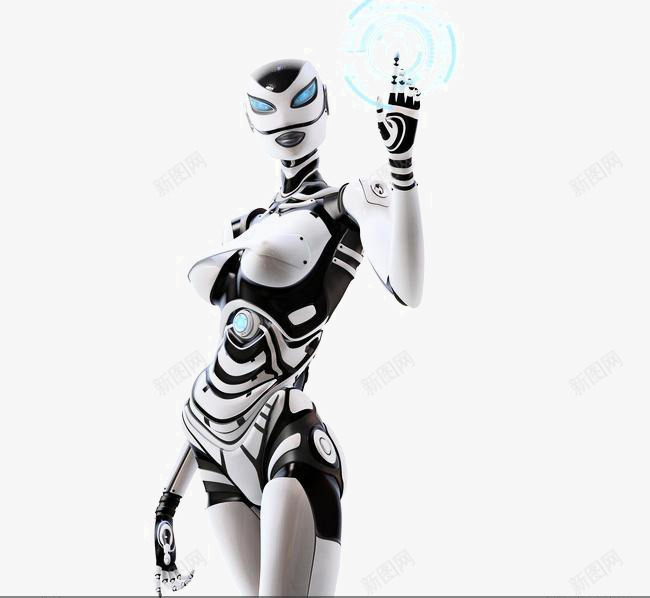 现代机器人png免抠素材_新图网 https://ixintu.com 女性机器人 女机器人 现代 电子 科技