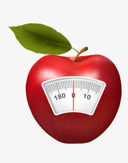 红苹果体重计素材
