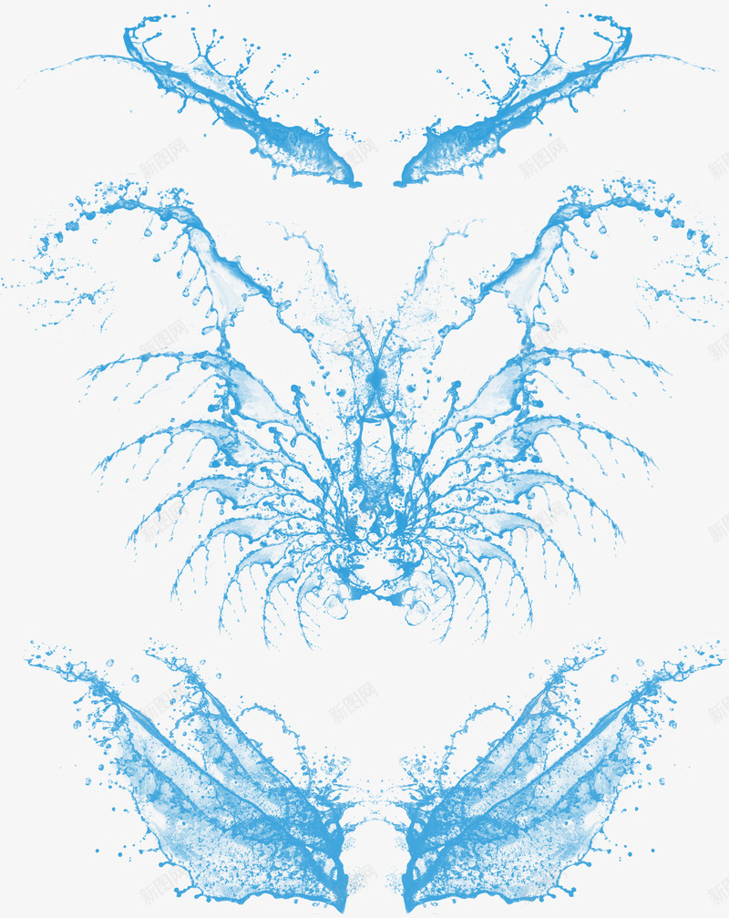 透明背景水元素png免抠素材_新图网 https://ixintu.com 免抠 水 水元素 水翅膀 透明 透明背景