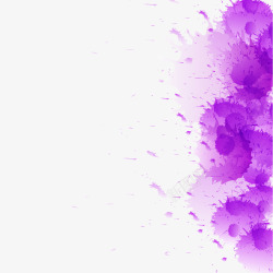紫色墨迹矢量图素材