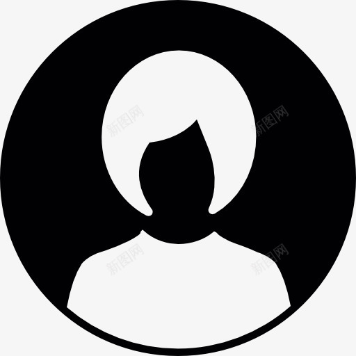 女性用户短头发的头像图标png_新图网 https://ixintu.com 女人 女性 女性用户 用户的个人头像 社会 简介
