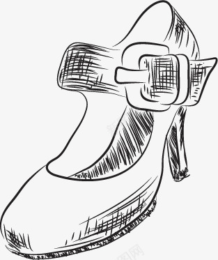 手绘女性用品png免抠素材_新图网 https://ixintu.com 卡通 女性用品 平面设计 手绘 手绘女性用品 生活用品 生活百科 线稿 鞋