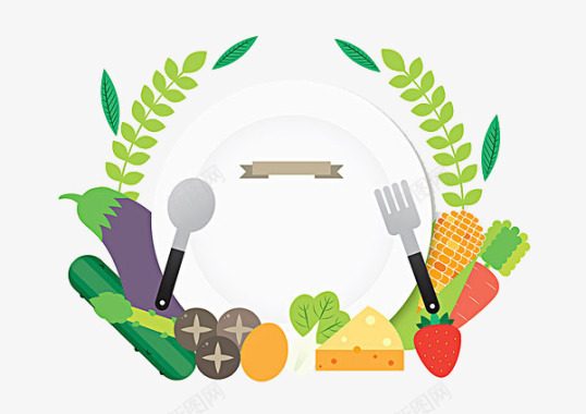 蔬菜餐盘图标图标